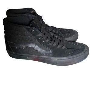 VANS Sk8-hi pro blackout SIZE M 8.5